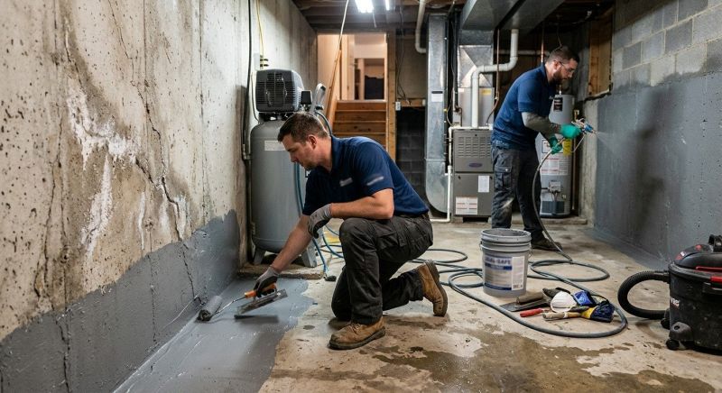 Basement Leak Repair in Fredericksburg, VA
